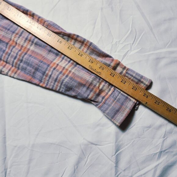 LL Bean Womens Large Plain Button Blouse Purple Pink - Picture 13 of 13